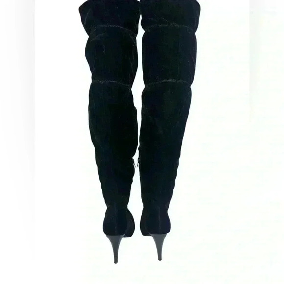 MIA black velvet over the knee boot SZ 9 M - Picture 2 of 5